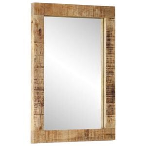 vidaXL Specchio 70x50 cm in Legno Massello di Mango e Vetro