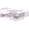 vidaXL Set Divano da Giardino 11 pcs Nero polyrattan