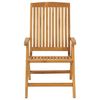 vidaXL Sedie da Giardino Reclinabili con Cuscini 8 pz in Legno di Teak