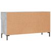vidaXL Panca Porta Scarpe Grigio Cemento 102x35x55cm Legno Multistrato
