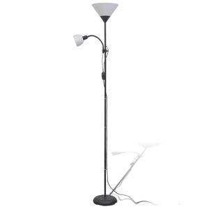 vidaXL Lampada da Pavimento Nera