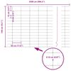 vidaXL Recinzione con Posto Argento 1,4 x 25 m Acciaio
