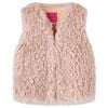 vidaXL Gilet da Bambina in Pelliccia Sintetica Rosa Chiaro 92