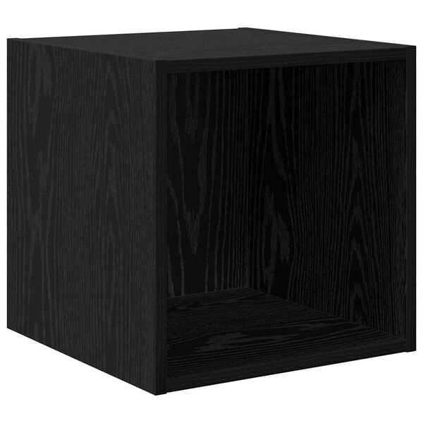 vidaXL Armadietto a muro Rovere Nero 37 x 37 x 37 cm Legno multistrato