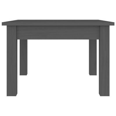 vidaXL Tavolino da Salotto Grigio 45x45x30 cm Legno Massello di Pino