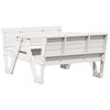 vidaXL Tavolo Picnic per Bambini Bianco 88x122x58 cm Massello di Pino