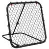 vidaXL Rimbalzatore da Calcio Regolabile Nera 84x73x60-80 cm Acciaio