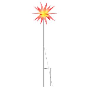 vidaXL Luce di Natale con Picco Terra e LED Pieghevole Rossa 57 cm