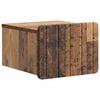 vidaXL Mobiletto da notte a muro Legno antico 33 x 34,5 x 24 cm