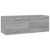 vidaXL Mobile Pensile Grigio Sonoma 100x36,5x35 cm Legno Multistrato
