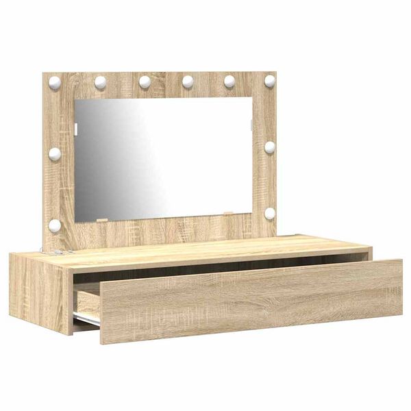 vidaXL Tavolo da Trucco Marrone 100 x 40 x 70 cm Legno multistrato
