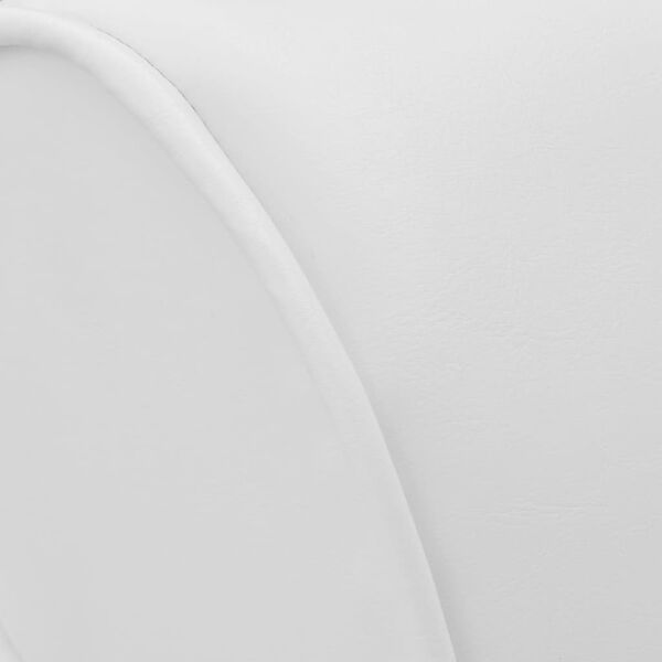 vidaXL Sedia a Sdraio Bianca in Similpelle