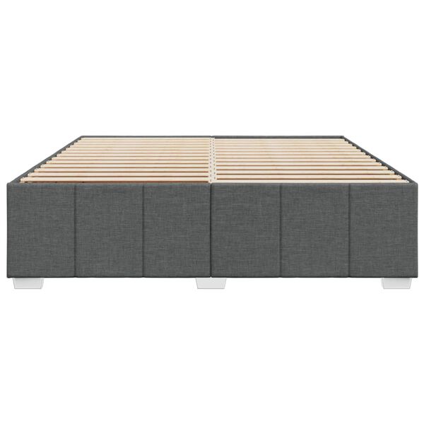 vidaXL Giroletto senza Materasso Grigio Scuro 180x200 cm Tessuto