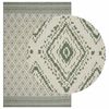 vidaXL Tappeto da Area OLITE Naturale e Verde 160 x 230 cm PET