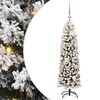 vidaXL Albero di Natale artificiale con 150 LED Verde 120 cm