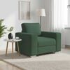 vidaXL Divano Sedia Verde Scuro 100x77x82 cm Tessuto di Velluto a Coste
