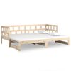 vidaXL Dormeuse Estraibile Legno Massello Pino 2x(90x200) cm