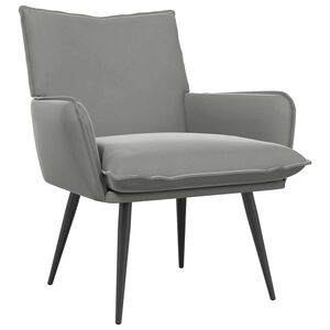 vidaXL Poltrona Grigio Chiaro Velluto