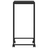 vidaXL Tavolino con Ruote Nero 40x30x63,5cm in Legno Ingegnerizzato