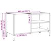 vidaXL Mobile Porta Dischi Rovere Artigianale 84,5x38x48cm Multistrato