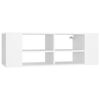 vidaXL Armadietto TV da Parete Bianco 102x35x35cm in Legno Multistrato