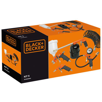 BLACK+DECKER Accessori per Compressore ad Aria 5 pz 0,5 L