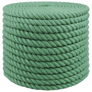 vidaXL Corda di Juta 20 mm Verde 100% juta Tossa