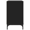 vidaXL Comodino con cassetto Nero 63.5 x 36 x 61 cm Legno multistrato