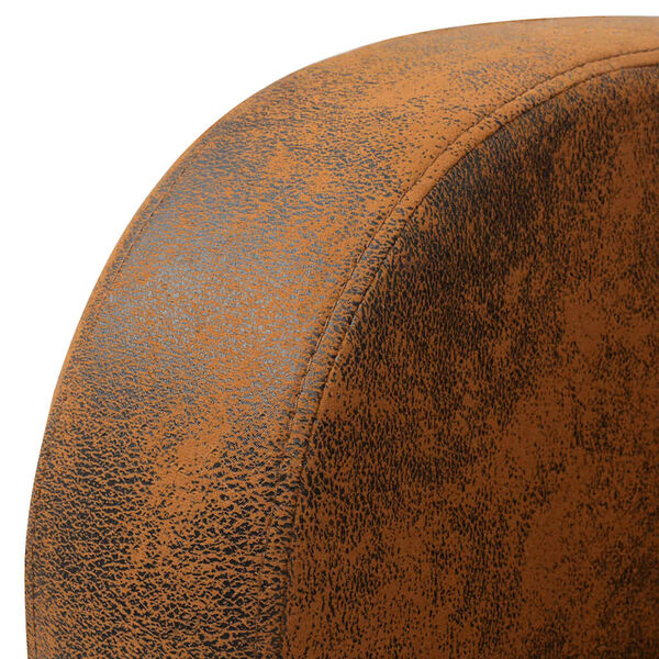 vidaXL Poltrona Marrone in Similpelle Scamosciata