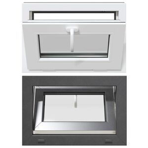 vidaXL Finestra per Soffitta RISOR 60 x 40 cm PVC e Vetro Antracite