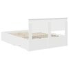vidaXL Struttura del letto Bianco 140 x 200 cm Legno multistrato