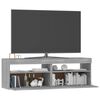 vidaXL Mobile Porta TV con Luci LED Grigio Sonoma 120x35x40 cmcm