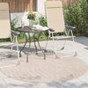 vidaXL Tappeti per area Rotondo PALMERAS Beige &Oslash; 120 CM Poliestere