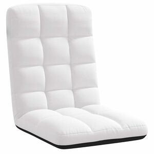 vidaXL Sedia da Terra Pieghevole Bianco 71x51x62 cm in Tessuto