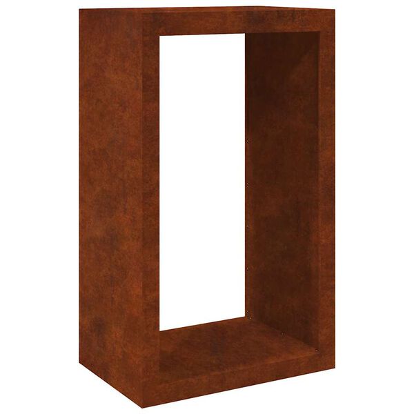 vidaXL Rack per Legna da Ardere 60x40x100 cm in Acciaio Corten