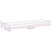 vidaXL Scaffali a Parete 4 pz Bianchi 90x23,5x3,8 cm in MDF