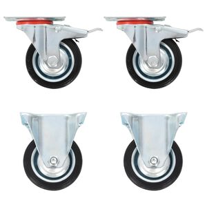 vidaXL Rotelle 4 pz 75 mm