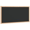vidaXL Lavagna con cornice in legno massello di pino nera 60x30 cm