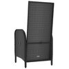 vidaXL Sedie da Giardino 2 pz in Polyrattan Nero