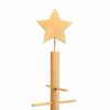 vidaXL Albero di Natale in legno con supporto Marrone 180 cm Bamb&ugrave;