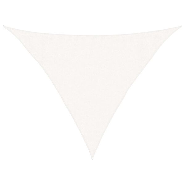 vidaXL Vela Parasole 160 g/m&sup2; Bianca 3,5x3,5x4,9 m in HDPE