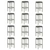 vidaXL Set Bar da Giardino 16 pz con Cuscini in Polyrattan Grigio