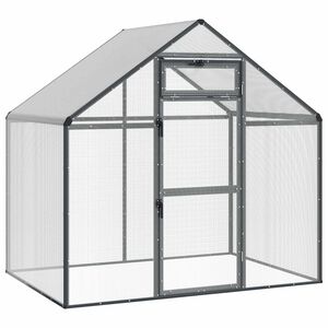 vidaXL Gabbia per uccelli Antracite 181,5 x 112 x 173,5 cm