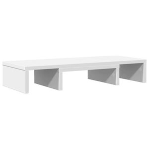vidaXL Supporto Monitor Regolabile Bianco 60x24x10,5 cm in Truciolato
