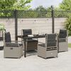 vidaXL Set da Pranzo per Giardino 5 pcs Grigio chiaro polyrattan