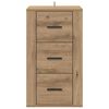 vidaXL Credenza Rovere artigianale 40 x 33 x 70 cm Legno multistrato