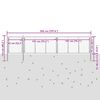 vidaXL Cancello da Giardino in Acciaio 500x75 cm Argento