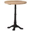 vidaXL Tavolino da Bistrot &Oslash;60x76 cm in Legno di Mango Grezzo
