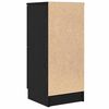 vidaXL Credenza Rovere Nero 30 x 30 x 70 cm Legno multistrato