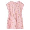 vidaXL Abito da Bambina con Coulisse Arancione Chiaro 116